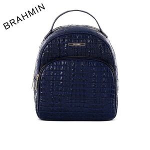 NWT BRAHMIN Chelcy‎ Ink Leontyne Leather Backpack
